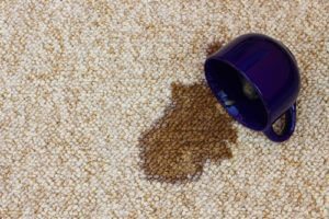 Act quickly to clean carpet stains Phoenix, AZ.
